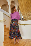 Large abstract flower viscose