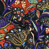 Large abstract flower viscose