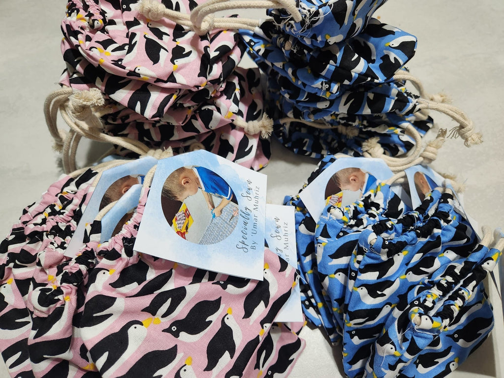 Penguin Pouches by 5 year old Boy