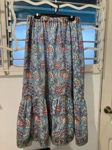 Block Print Skirt with Border - Farida