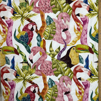 3313/ Toucan Flamingo White