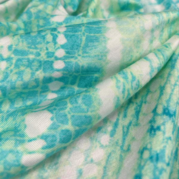 Tie Dye Design in Mint Knit