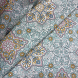 Gothic Flowers Motif Pastel Mint