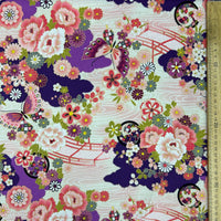 Flower Bloom in Japanese Garden Vintage