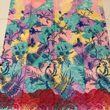 (Hand-stamped) A Pair of Peacock on Tree Pastel #A