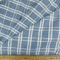 Checks Stripes Irish Linen -Blue