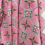 Block Print Pink Peranakan Tiles Motif