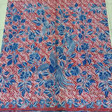 (Hand-stamped batik) Song of Birds Red
