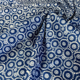 60cm - Sparkles of Navy Flowers