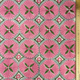 Block Print Pink Peranakan Tiles Motif