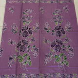 (Hand stamped Batik) Stalk of Flowers Lilac