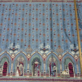 Gothic Castle Border on Dobby Cotton