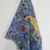 (Hand-stamped batik) Song of Birds Lavender Blue