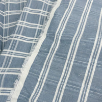 Checks Stripes Irish Linen -Blue