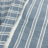 Checks Stripes Irish Linen -Blue