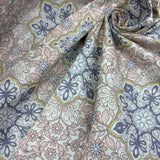 Gothic Flowers Motif Pastel Pink