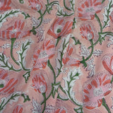 Block Print Sweet Poppy Flowers