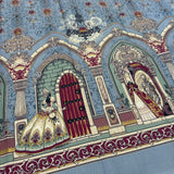 Gothic Castle Border on Dobby Cotton