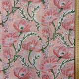 Block Print Sweet Poppy Flowers