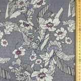 Japanese Flowers Forest Rippled Cotton