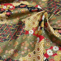 Japanese Motifs with Gold Embellishment Vintage