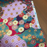 Japanese Patchwork Clouds with Geometric and Flowers