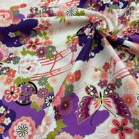 Flower Bloom in Japanese Garden Vintage