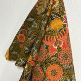 The Butterfly Flowers Panel Green