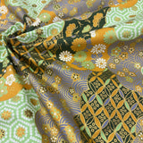 Japanese Patchwork Clouds with Geometric and Flowers