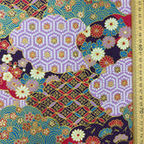 Japanese Patchwork Clouds with Geometric and Flowers