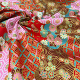 Japanese Patchwork Clouds with Geometric and Flowers