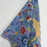 (Hand-stamped batik) Song of Birds Lavender Blue