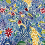 (Hand-stamped batik) Song of Birds Lavender Blue