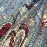 Gothic Castle Border on Dobby Cotton