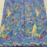 (Hand-stamped batik) Song of Birds Lavender Blue