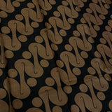 Batik Black and Brown Parang Motif