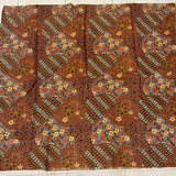 Traditional Padi Field Motif Batik Purple