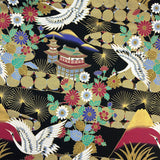 Japanese Cranes, Shrines and Mountains