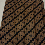 Batik Black and Brown Parang Motif