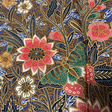 The Butterfly Flowers Panel Blue