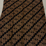 Batik Black and Brown Parang Motif