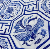(Hand stamped Batik) Dragon and Phoenix Pocerlain