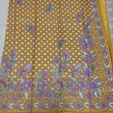 Batik Kawung with Butterflies Yellow