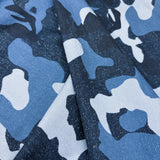 Blue Camouflage on Denim