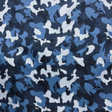Blue Camouflage on Denim