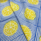 Block Print Fresh Lemon Motif