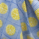 Block Print Fresh Lemon Motif