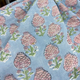 Block Print Small Poppy Flower Buds
