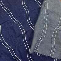 European Sashiko on Tencel Denim