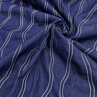 European Sashiko on Tencel Denim